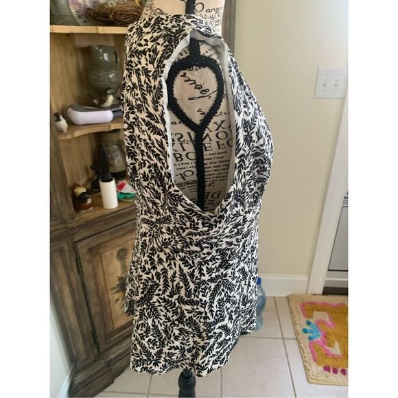 Ann Taylor Blouse V-Neck Lined Sleeveless Tank Top Lined Linen - Picture 5 of 8